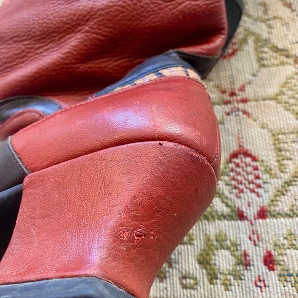 John Fluevog Boots Thanks Amazing Rust Brown Leather Size 8 - Picture 11 of 14